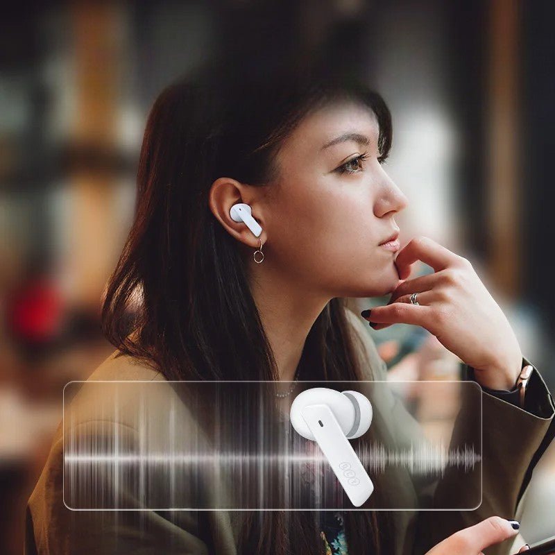 Écouteur Sans Fil - SonicClearPods™ - Blanc - Click&Scroll