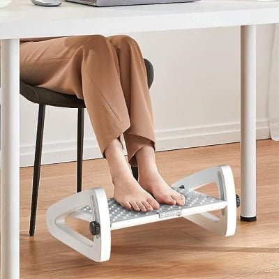Repose Pied Bureau - UnderDeskFootrest™ - Blanc - Click&Scroll