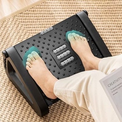 Repose Pied Bureau - UnderDeskFootrest™ - Noir - Click&Scroll
