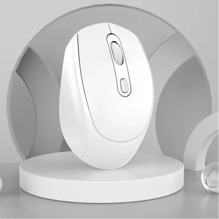 Souris Ergonomique Sans Fil - ErgoSilent™ - Blanc - Click&Scroll