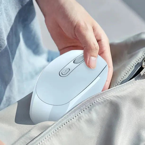 Souris Ergonomique Sans Fil - ErgoSilent™ - Bleu - Click&Scroll