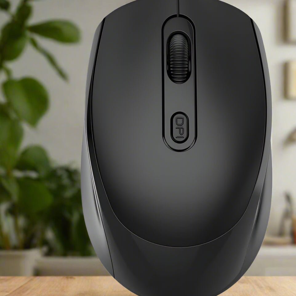 Souris Ergonomique Sans Fil - ErgoSilent™ - Noir - Click&Scroll