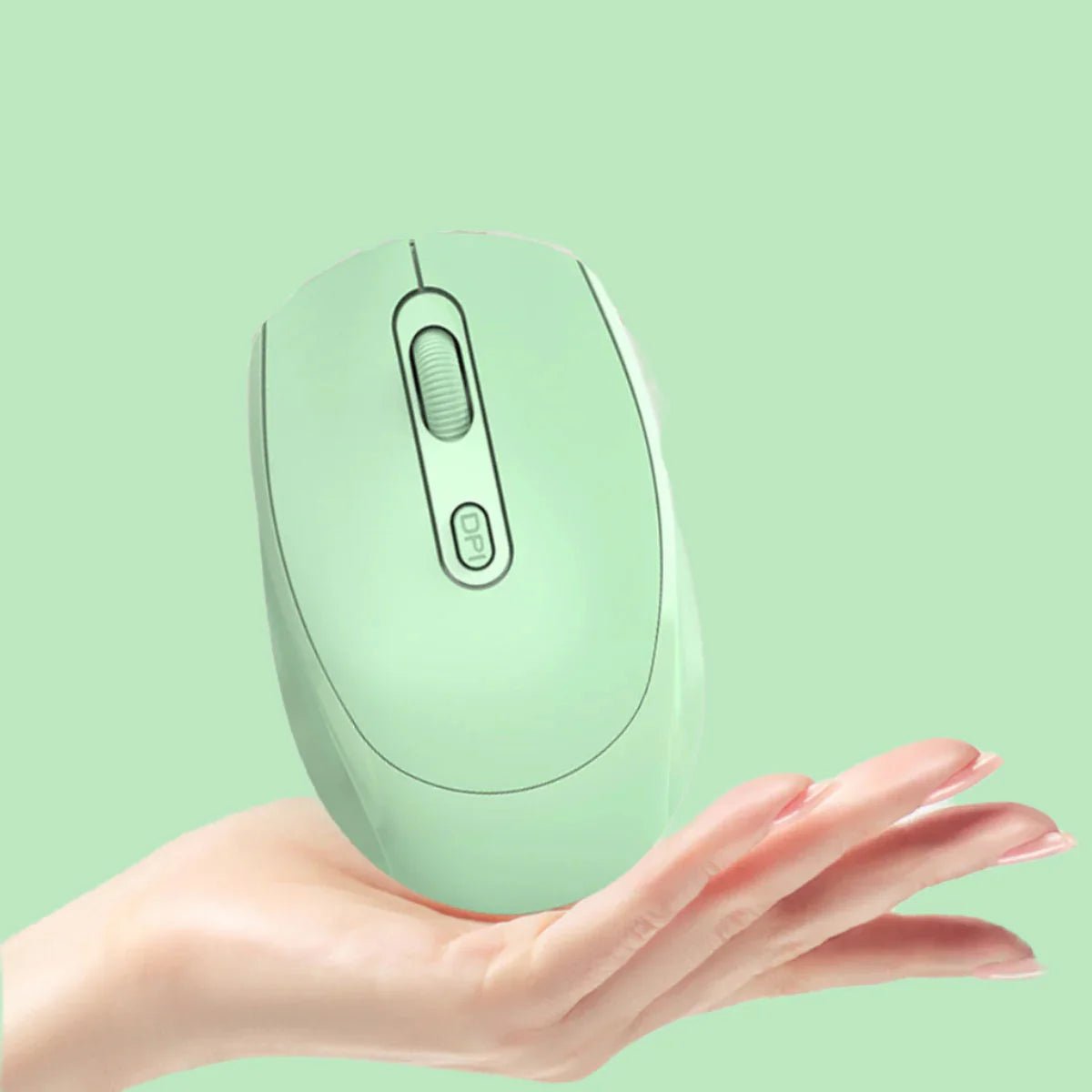 Souris Ergonomique Sans Fil - ErgoSilent™ - Vert - Click&Scroll