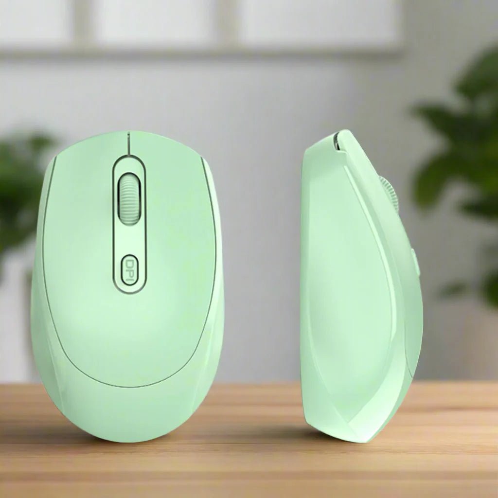 Souris Ergonomique Sans Fil - ErgoSilent™ - Vert - Click&Scroll
