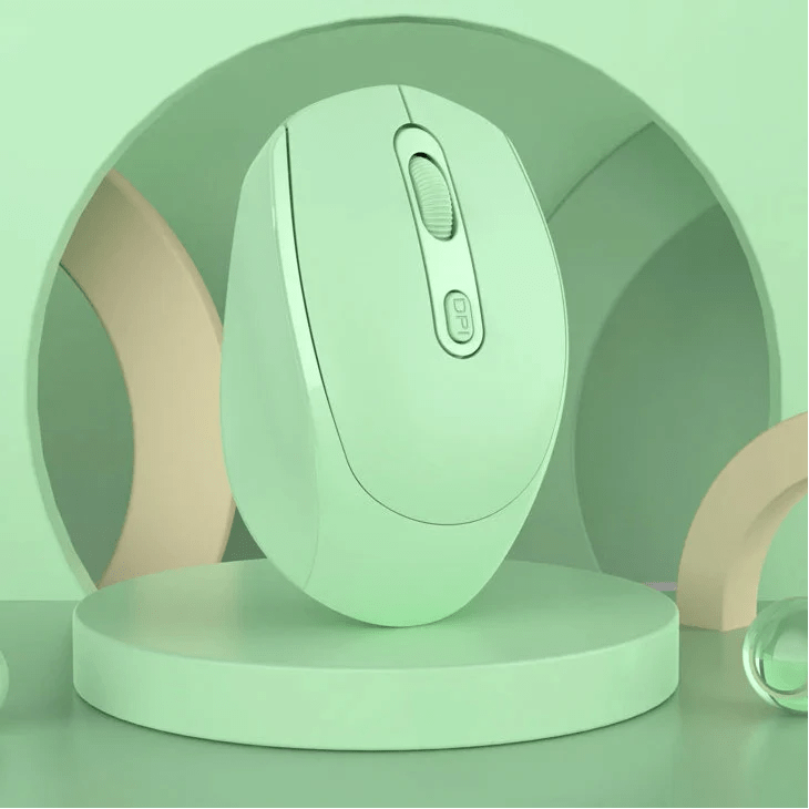 Souris Ergonomique Sans Fil - ErgoSilent™ - Vert - Click&Scroll