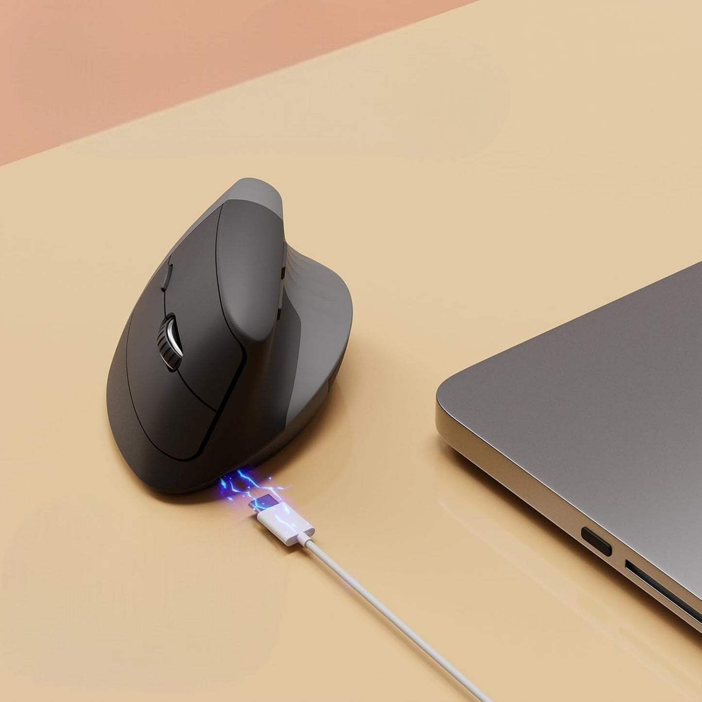 Souris Verticale - ErgoClickPro™ - Noir - Click&Scroll