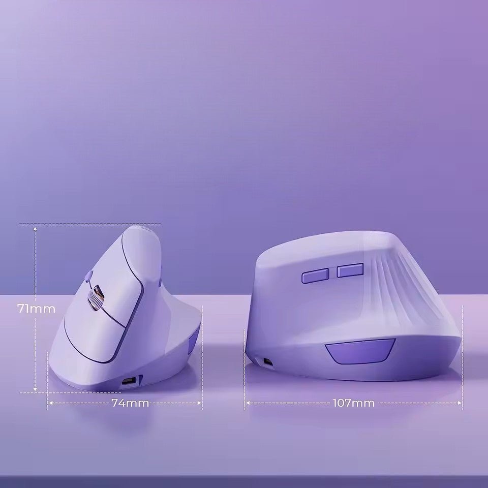 Souris Verticale - ErgoClickPro™ - Violet - Click&Scroll
