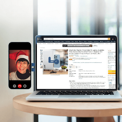 SUPPORT TELEPHONE - SnapSide™ - Saphir - Click&Scroll