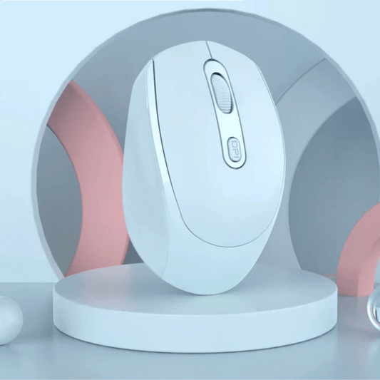 Souris Ergonomique Sans Fil - ErgoSilent™ - Bleu - Click&Scroll