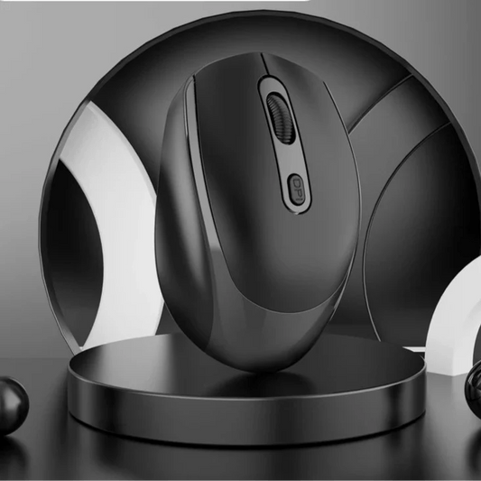 Souris Ergonomique Sans Fil - ErgoSilent™ - Noir - Click&Scroll