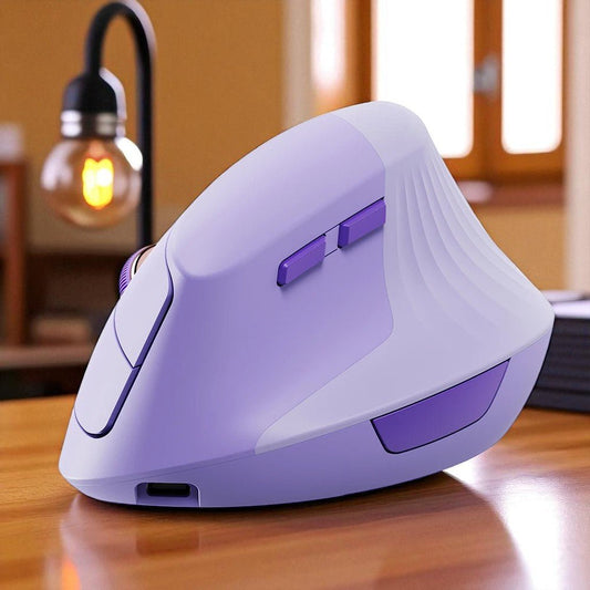 Souris Verticale - ErgoClickPro™ - Violet - Click&Scroll