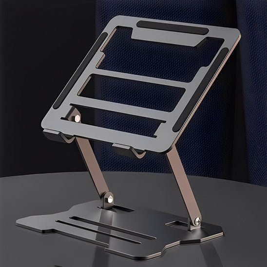 Support pc portable deplie sans ordinateur portable