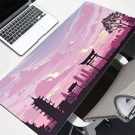 tapis de souris gaming avec ordinateur portable