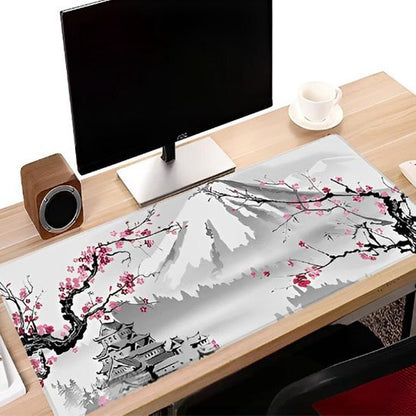 tapis de souris xxl avec haut parleur ecran et tasse